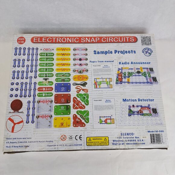 Snap Circuits Classic SC-300 Electronic Experiment Kit 300 Electric Projects Box - Picture 7 of 11